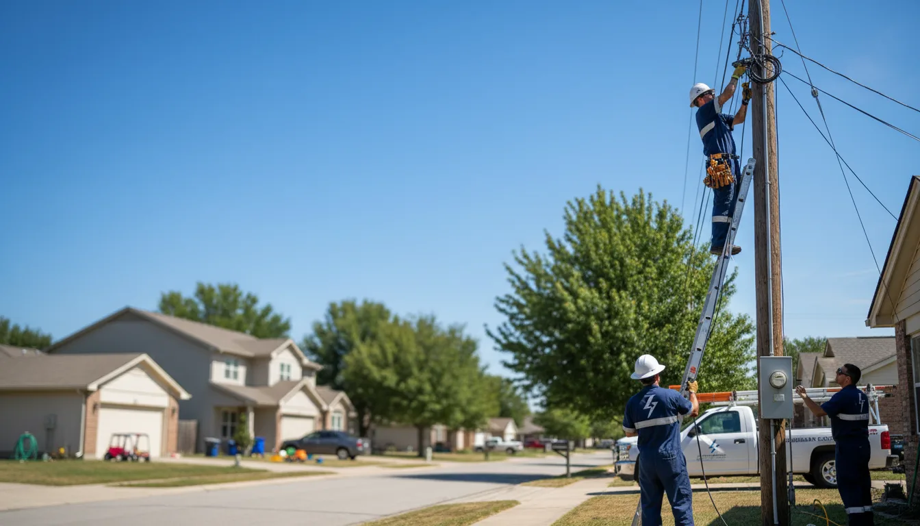 Residential electrician providing installation services in Fulda, MN